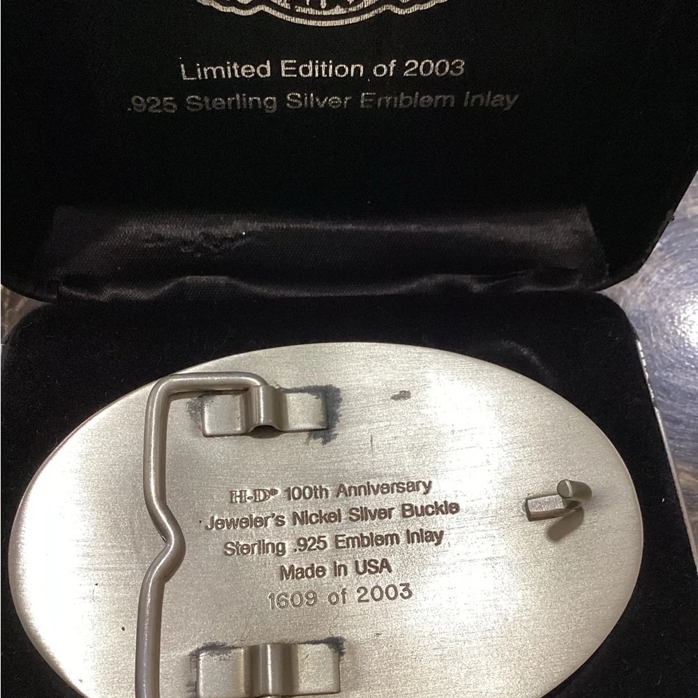 Harley-Davidson Silver and Black Limited Edition Belt Buckle